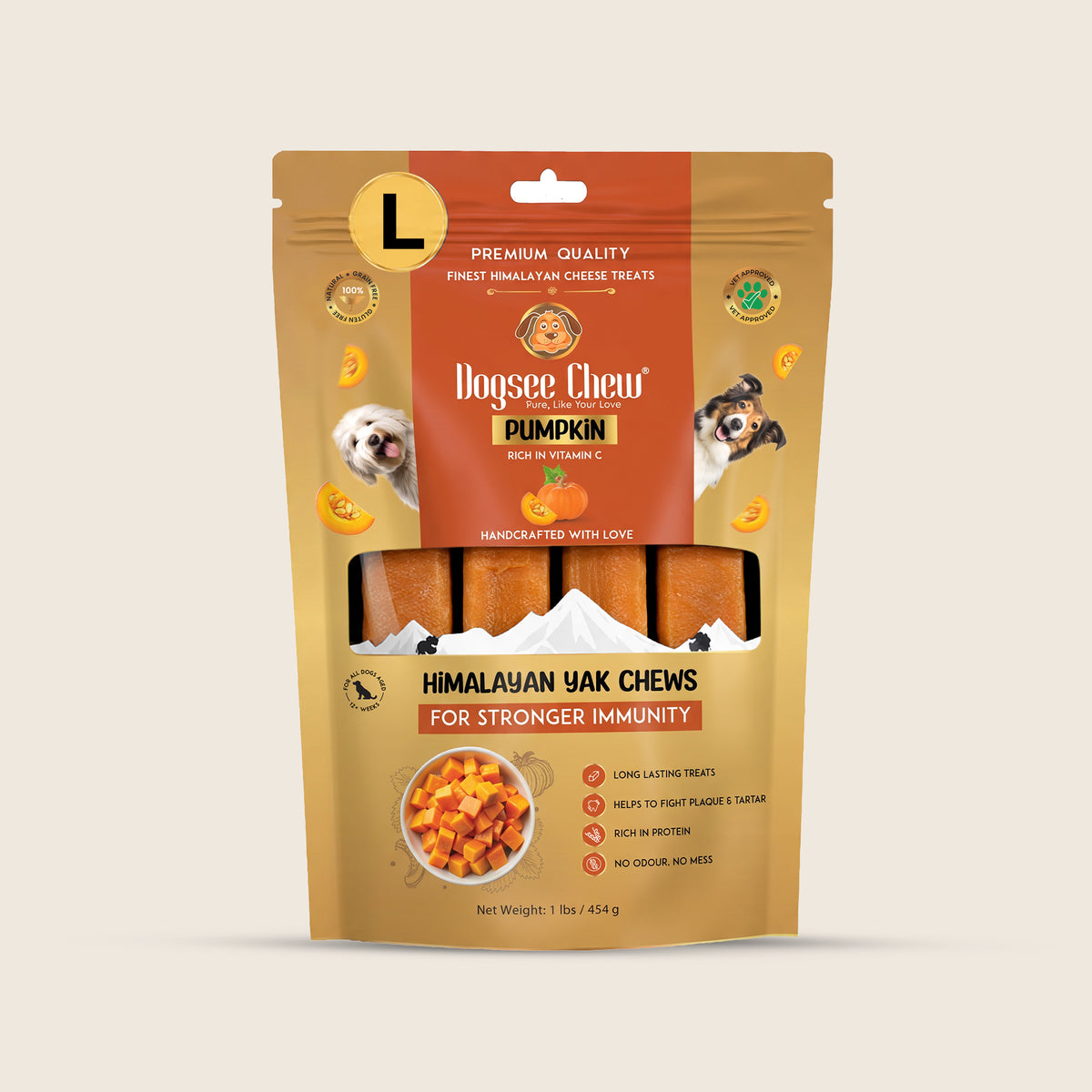 Pumpkin Himalayan Yak Chews