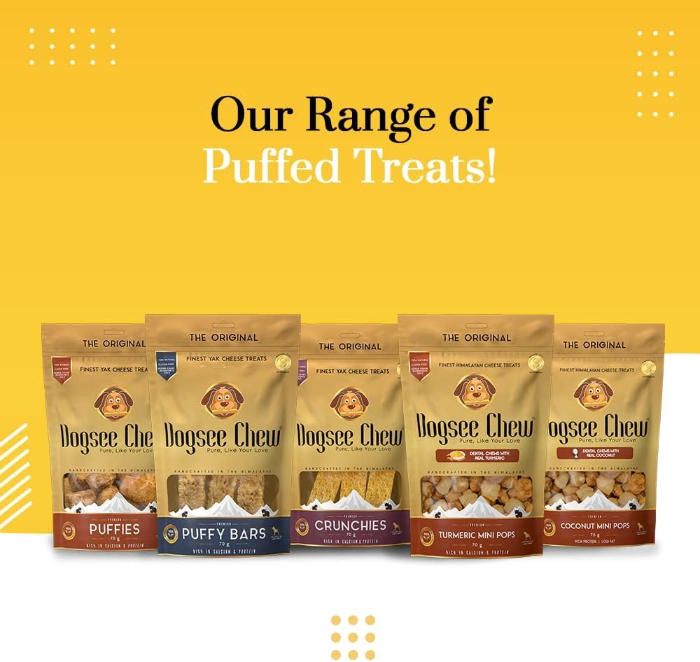 Dogsee Chew Puffies Bar Yak Cheese Training  Treats