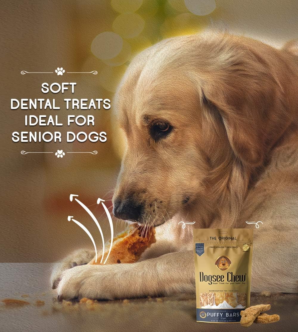 Dogsee Chew Puffies Bar Yak Cheese Training  Treats