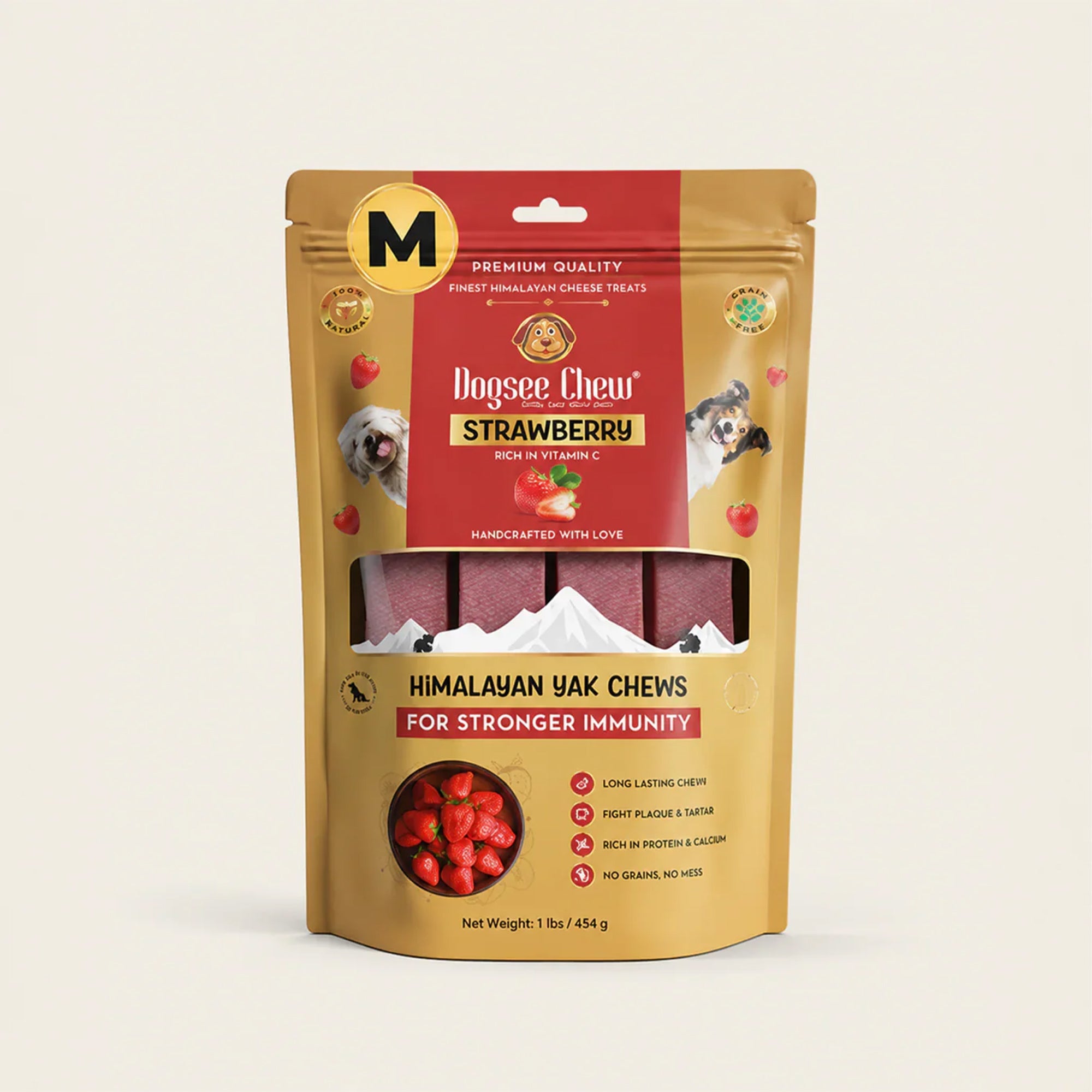 Strawberry Himalayan Yak Chews
