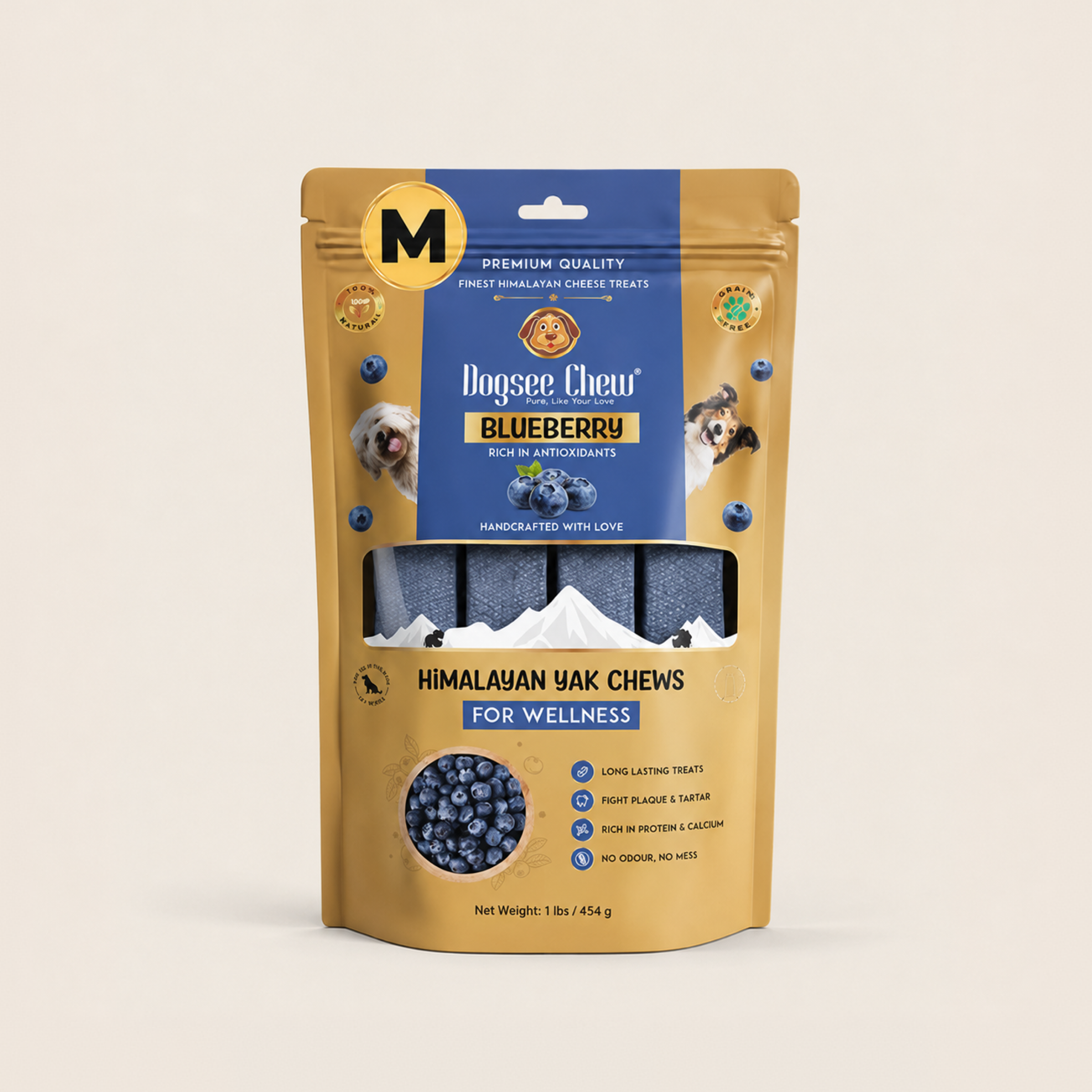 Blueberry Himalayan Yak Chews