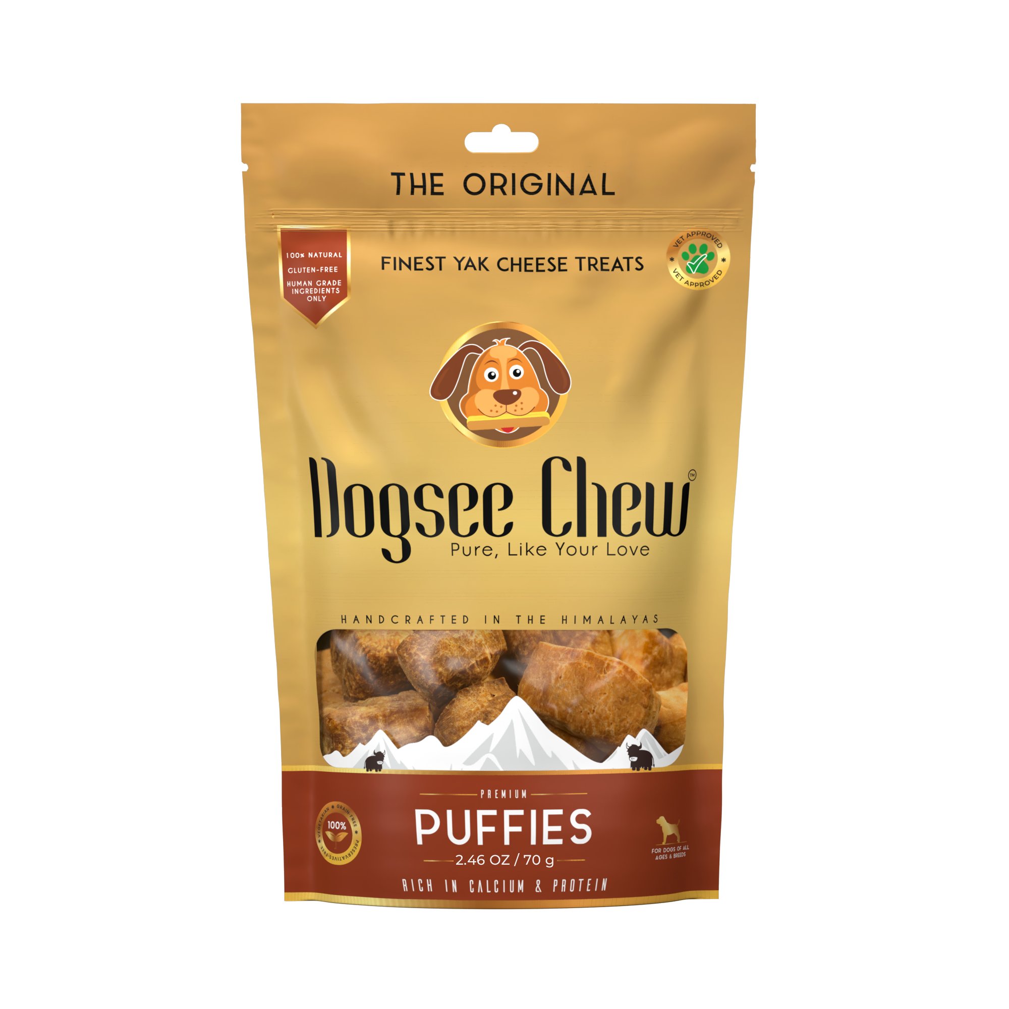 Dogsee Chew Puffies Yak Cheese Training  Treats