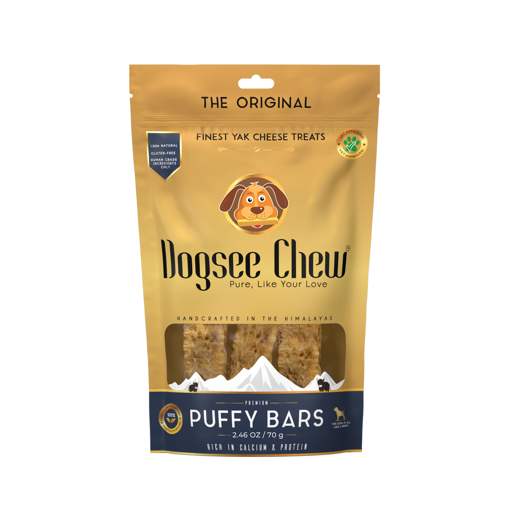 Dogsee Chew Puffies Bar Yak Cheese Training  Treats