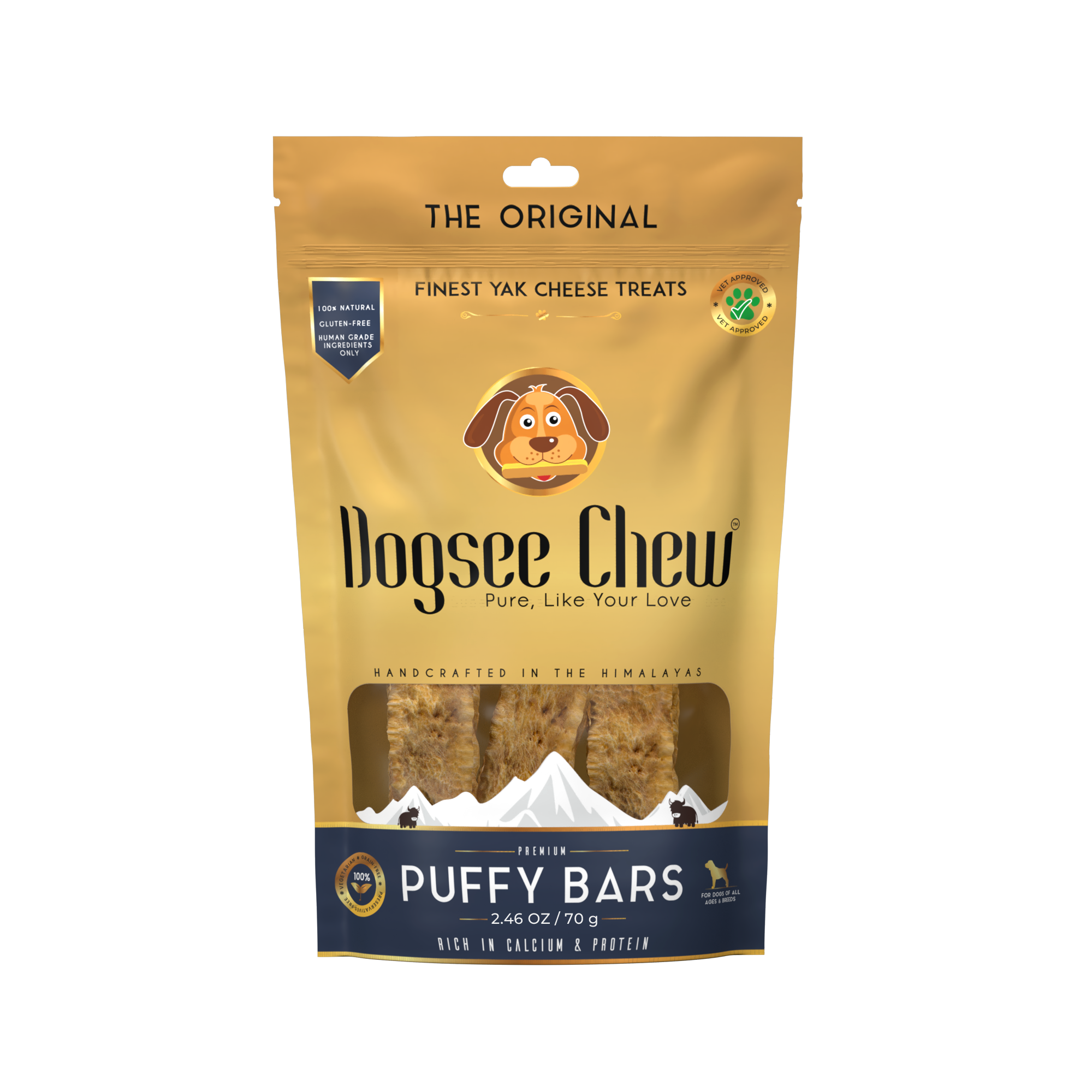 Dogsee Chew Puffies Bar Yak Cheese Training  Treats