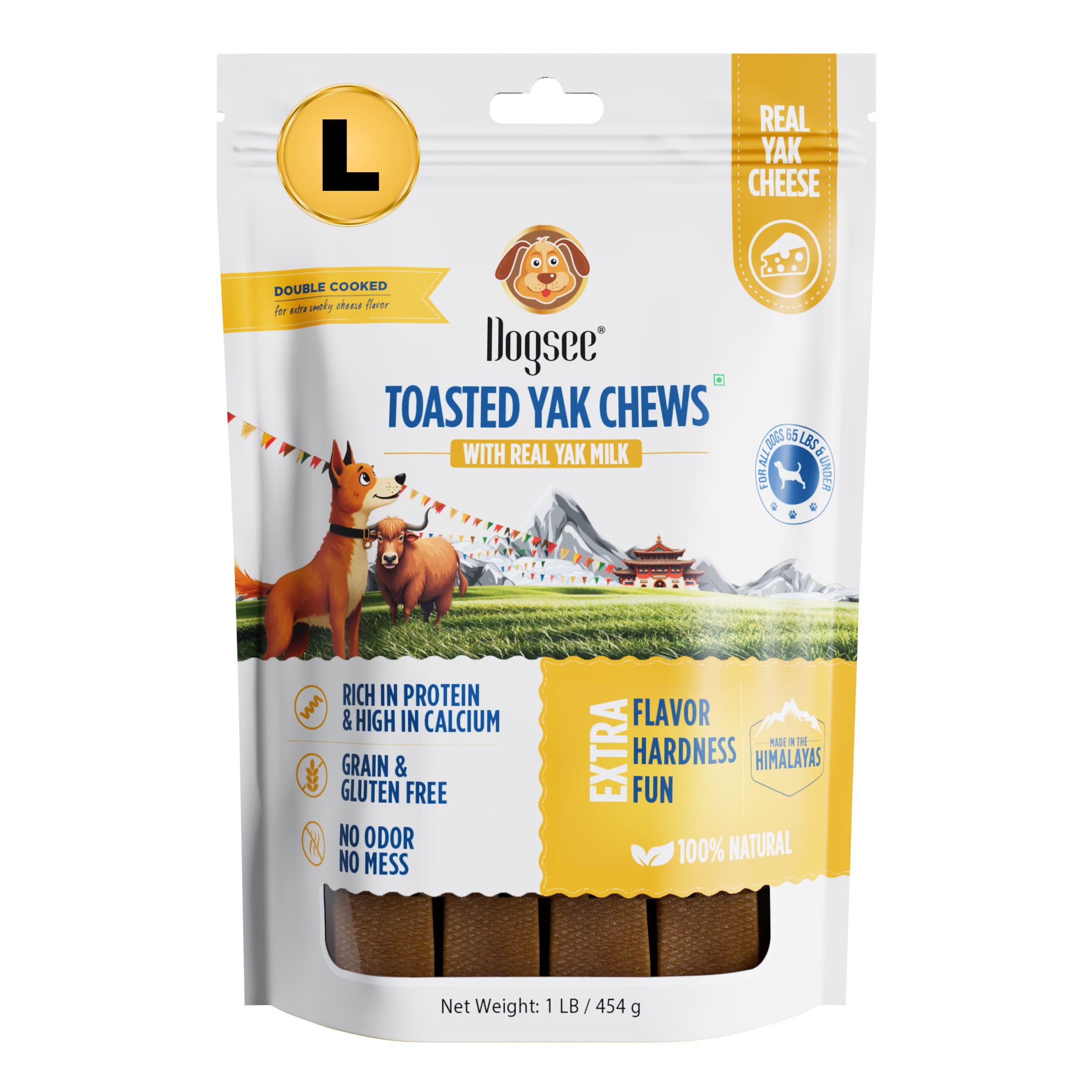 Dogsee Toasted Yak Cheese Himalayan Dog Chews