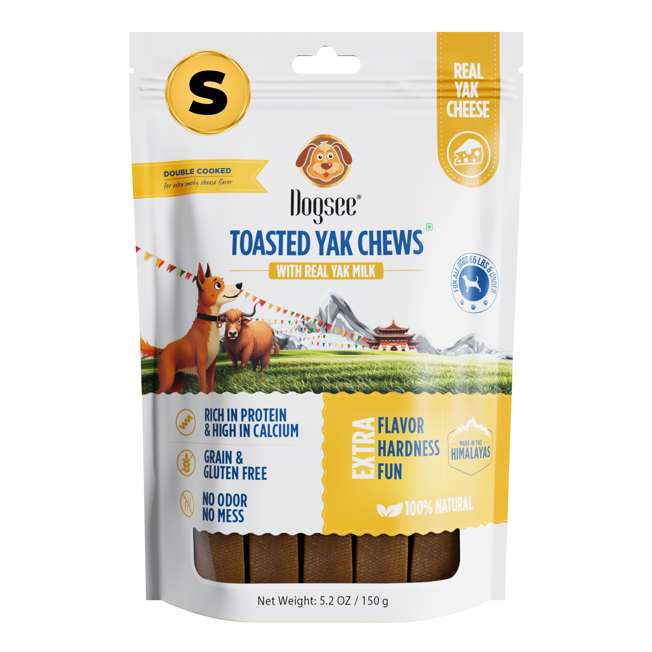 Dogsee Toasted Yak Cheese Himalayan Dog Chews