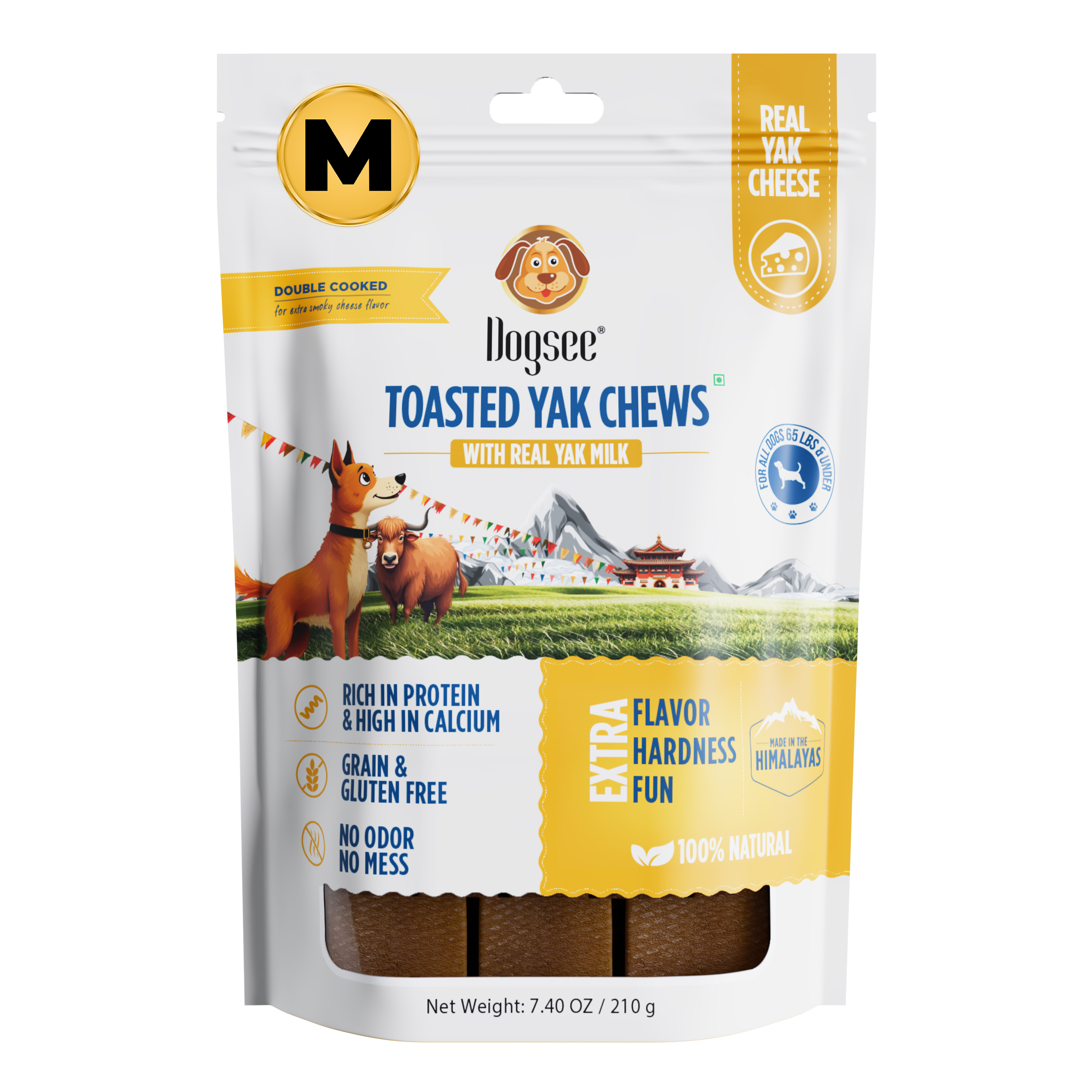 Dogsee Toasted Yak Cheese Himalayan Dog Chews