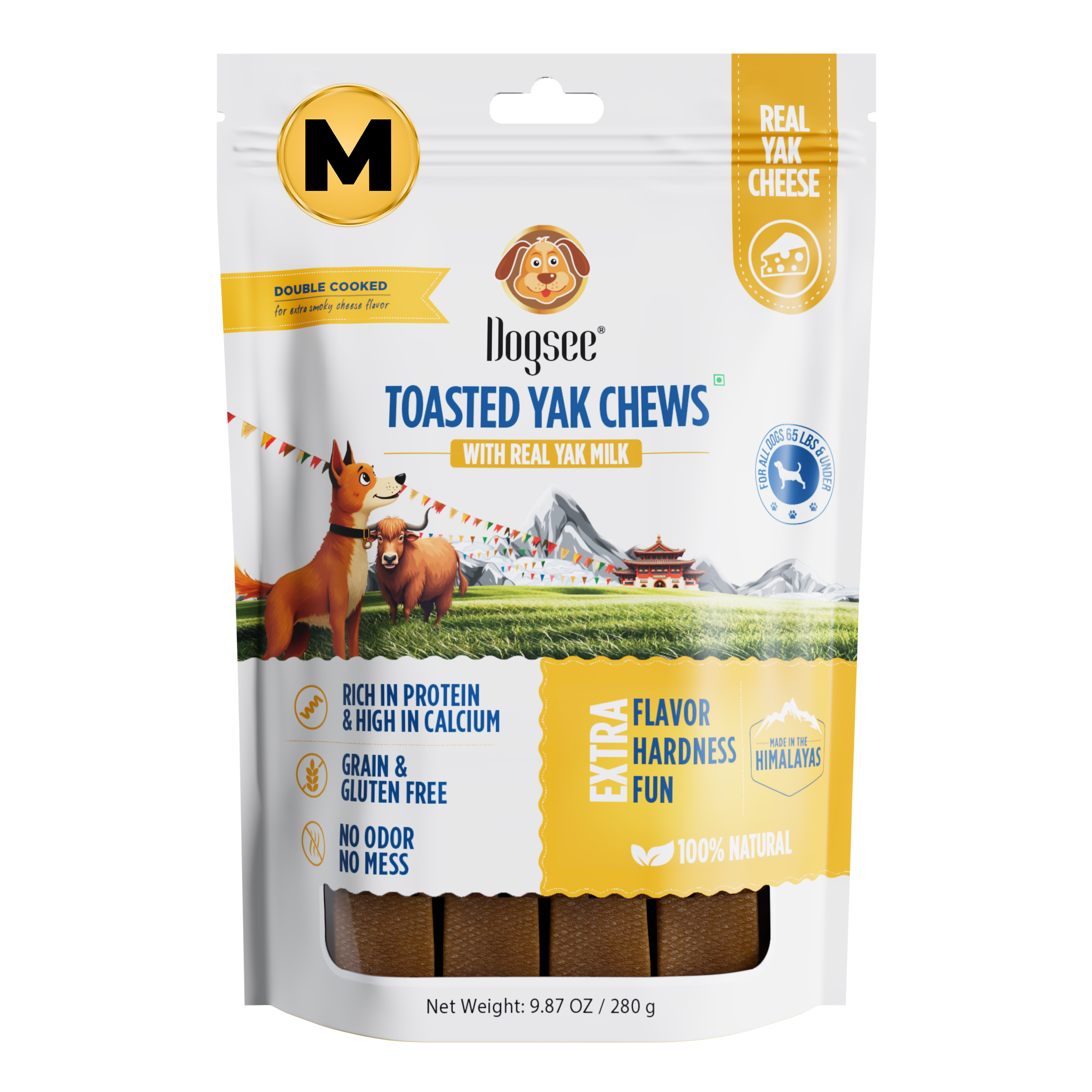 Dogsee Toasted Yak Cheese Himalayan Dog Chews