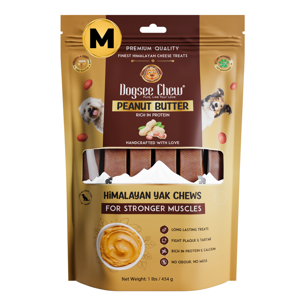 Dogsee Peanut Butter Yak Cheese Himalayan Dog Chews