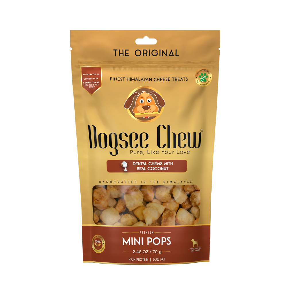 Dogsee Mini Pops Puffed Yak Coconut Treats