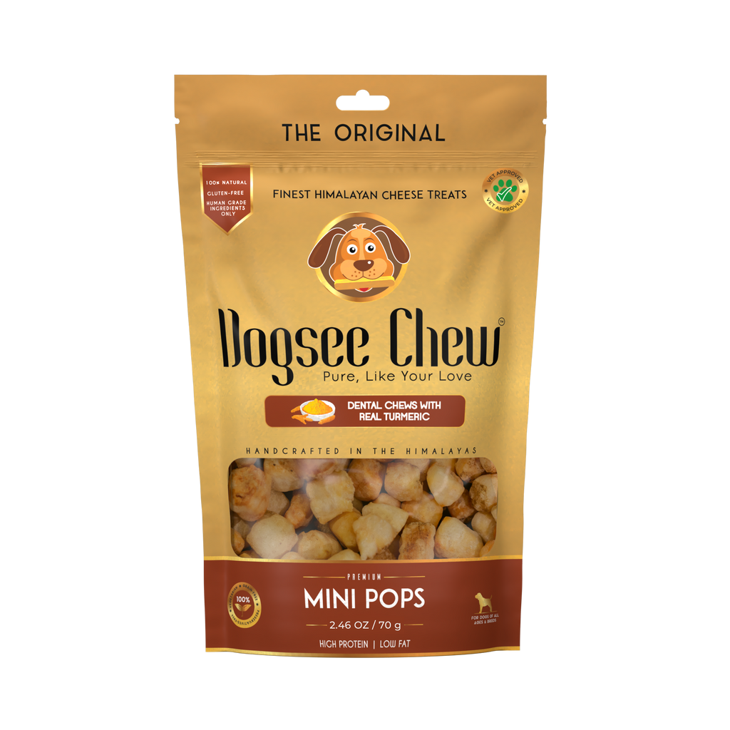 Dogsee Mini Pops Puffed Yak Turmeric Treats