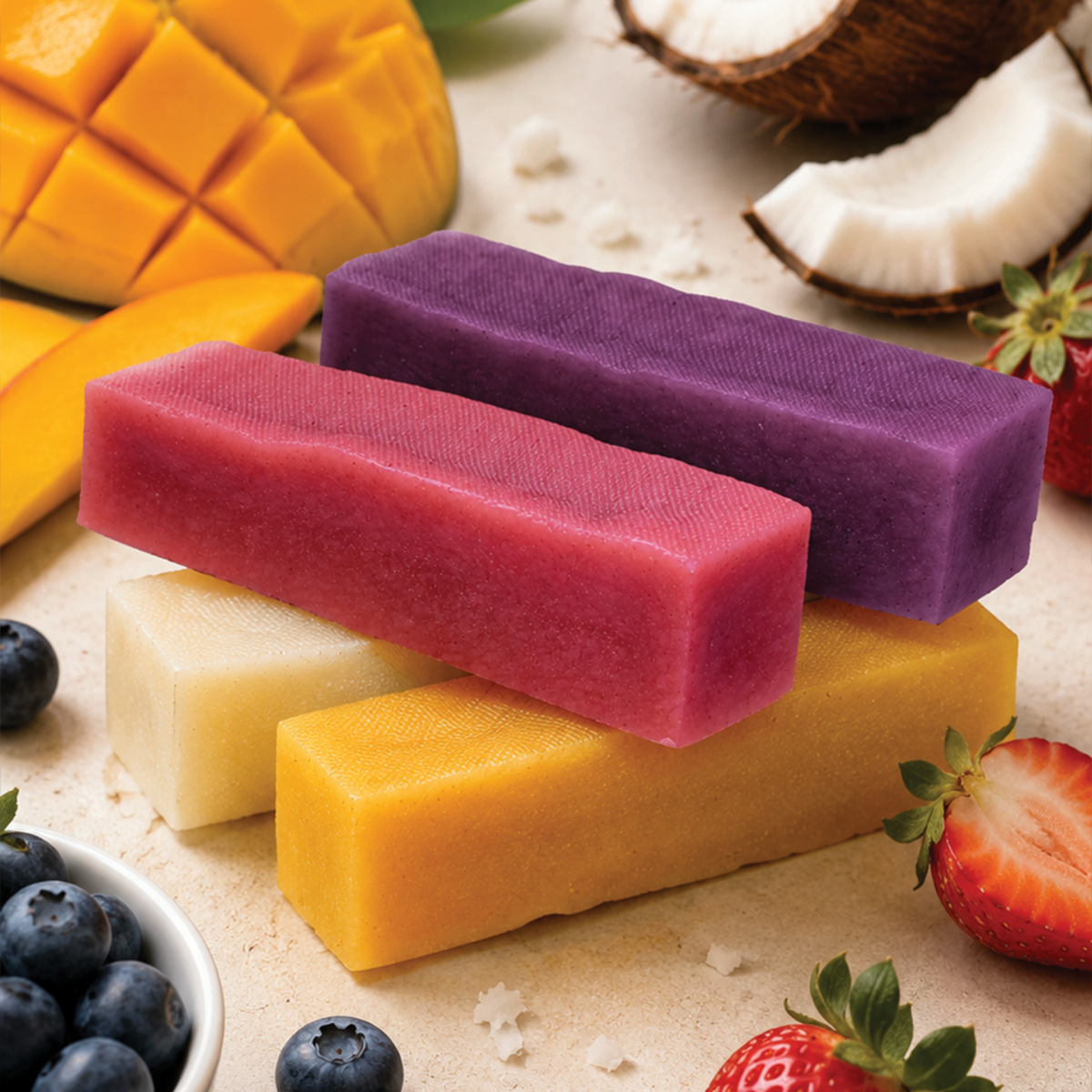 Multiflavor Yak Chews (Strawberry, Blueberry, Coconut & Mango)