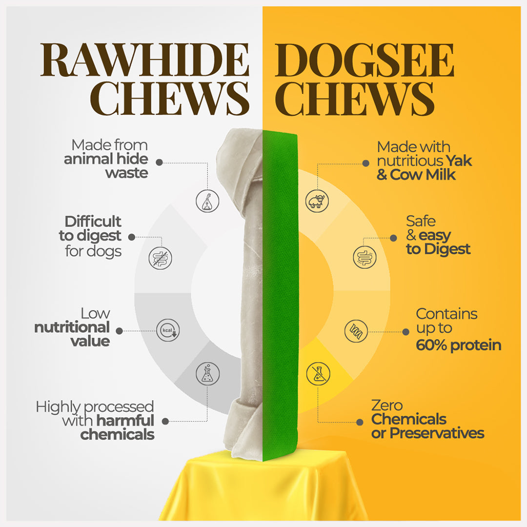 Dogsee Mint Yak Cheese Himalayan Dog Chews