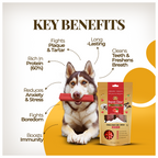 Dogsee Strawberry Yak Cheese Himalayan Dog Chews