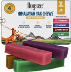 Dogsee Multiflavor Yak Chews(Strawberry Blueberry Peanut Butter & Mint)