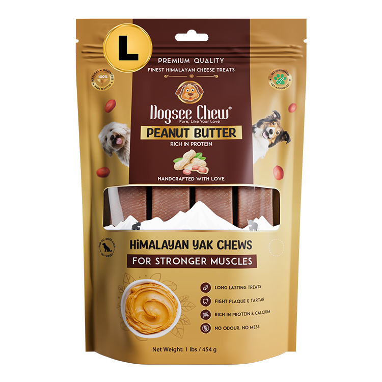 Dogsee Peanut Butter Yak Cheese Himalayan Dogs Chews