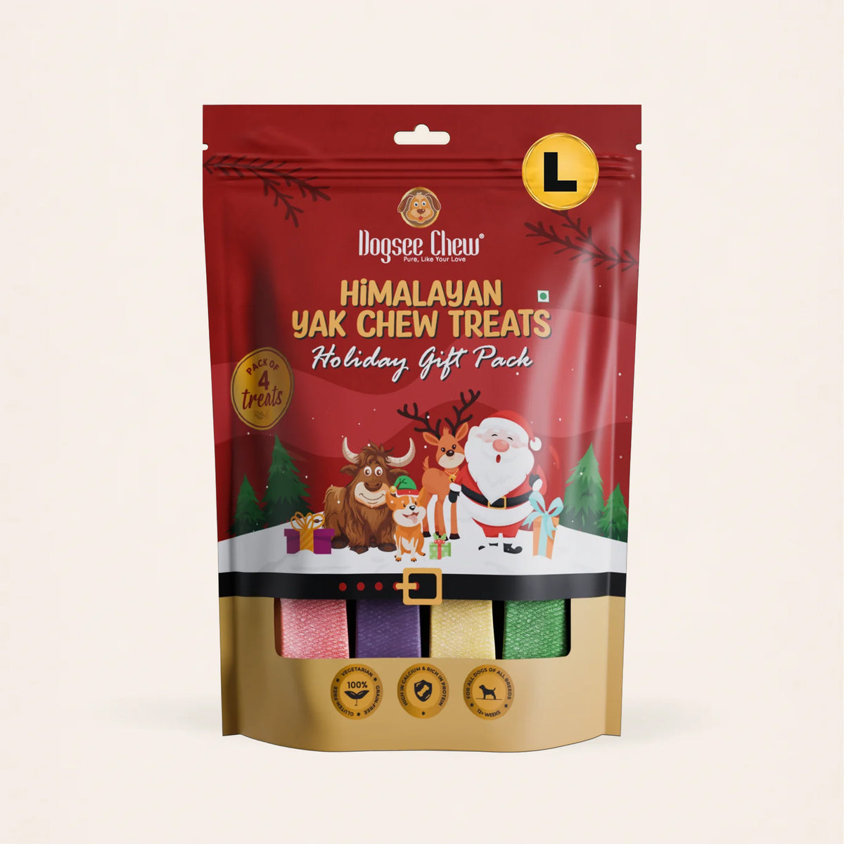 Dogsee Festive for Dogs (Strawberry, Blueberry, Peanut & Mint)