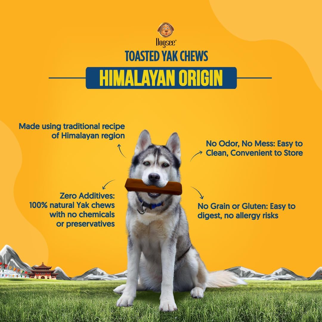 Dogsee Toasted Yak Cheese Himalayan Dog Chews