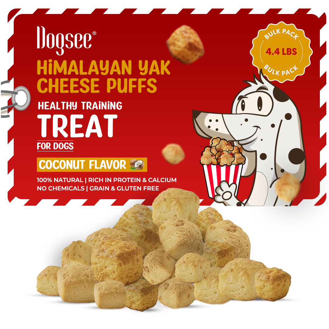 Dogsee Mini Pops Puffed Yak Coconut Treats